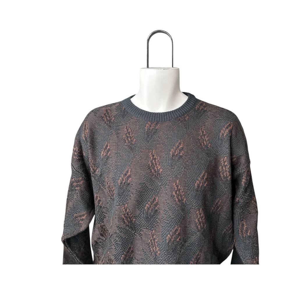 Hastings 100% Merino Wool Abstract Knit Sweater XL (L?) Indie Grunge Grandpacore - Picture 4 of 9